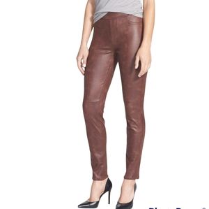 Jen 7 Faux Leather Ponte Skinny Jeans